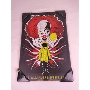 Pennywise They All Float Down Here Wall Sign 13"x19" It The Clown